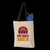 11L Canvas Tote with Contrast-Color Handles Thumbnail