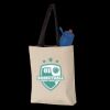 11L Canvas Tote with Contrast-Color Handles Thumbnail
