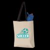 11L Canvas Tote with Contrast-Color Handles Thumbnail