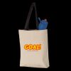 11L Canvas Tote with Contrast-Color Handles Thumbnail