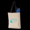 11L Canvas Tote with Contrast-Color Handles Thumbnail