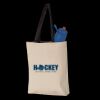 11L Canvas Tote with Contrast-Color Handles Thumbnail
