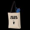 11L Canvas Tote with Contrast-Color Handles Thumbnail