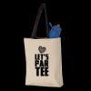 11L Canvas Tote with Contrast-Color Handles Thumbnail