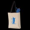 11L Canvas Tote with Contrast-Color Handles Thumbnail