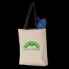 11L Canvas Tote with Contrast-Color Handles Thumbnail
