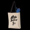 11L Canvas Tote with Contrast-Color Handles Thumbnail