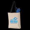11L Canvas Tote with Contrast-Color Handles Thumbnail