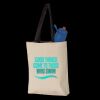 11L Canvas Tote with Contrast-Color Handles Thumbnail