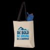 11L Canvas Tote with Contrast-Color Handles Thumbnail