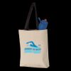11L Canvas Tote with Contrast-Color Handles Thumbnail