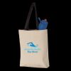 11L Canvas Tote with Contrast-Color Handles Thumbnail