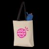 11L Canvas Tote with Contrast-Color Handles Thumbnail
