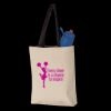 11L Canvas Tote with Contrast-Color Handles Thumbnail