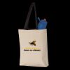 11L Canvas Tote with Contrast-Color Handles Thumbnail
