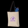 11L Canvas Tote with Contrast-Color Handles Thumbnail