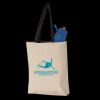 11L Canvas Tote with Contrast-Color Handles Thumbnail
