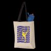 11L Canvas Tote with Contrast-Color Handles Thumbnail