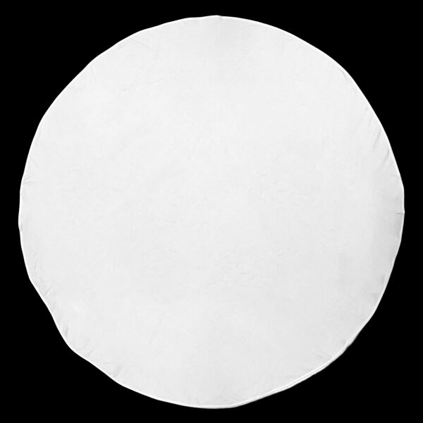 Round White Beach Towel Thumbnail