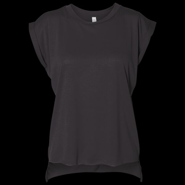 Women’s Flowy Rolled Cuffs Muscle Tee Thumbnail