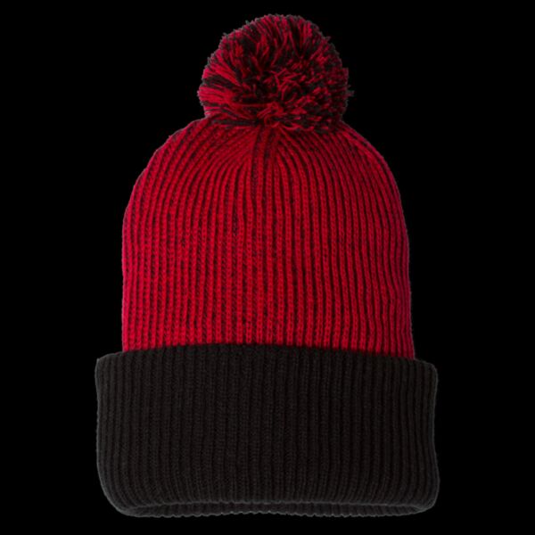 12" Speckled Pom-Pom Cuffed Beanie Thumbnail