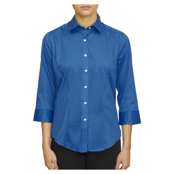 Women's Three-Quarter Sleeve Twill Shirt Thumbnail