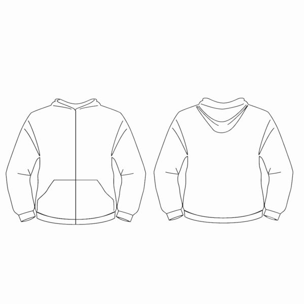 Hoodie with Zipper Thumbnail