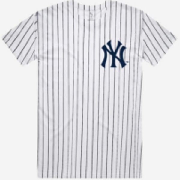 New York Yankees Dye Sublimated T-Shirt - Navy Stripe Thumbnail