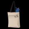 11L Canvas Tote with Contrast-Color Handles Thumbnail