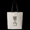11L Canvas Tote with Contrast-Color Handles Thumbnail